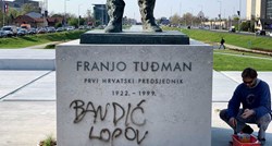Bandić: Vandal koji je išarao Tuđmanov spomenik je uhićen