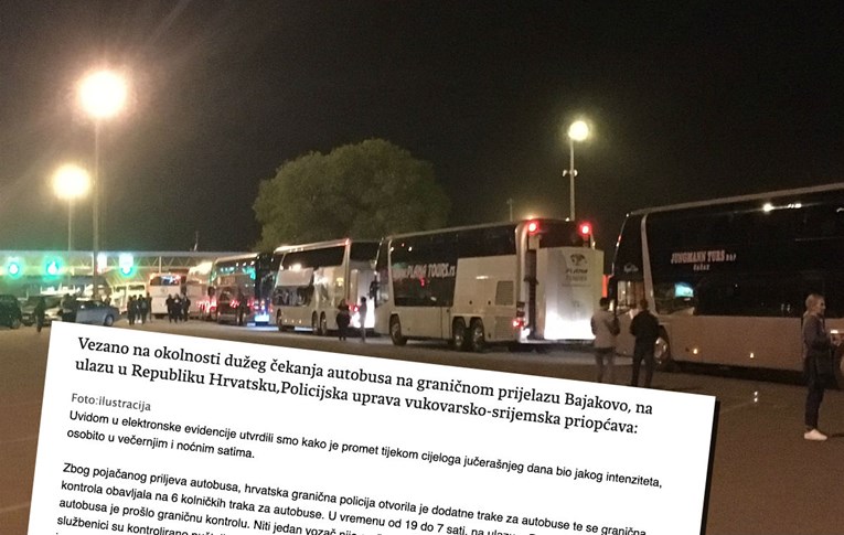 Policija objasnila zašto su autobusi iz Srbije stajali na granici