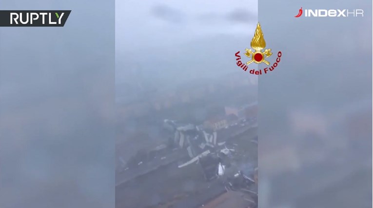 VIDEO Objavljene snimke iz zraka, pogledajte razmjere katastrofe u Genovi