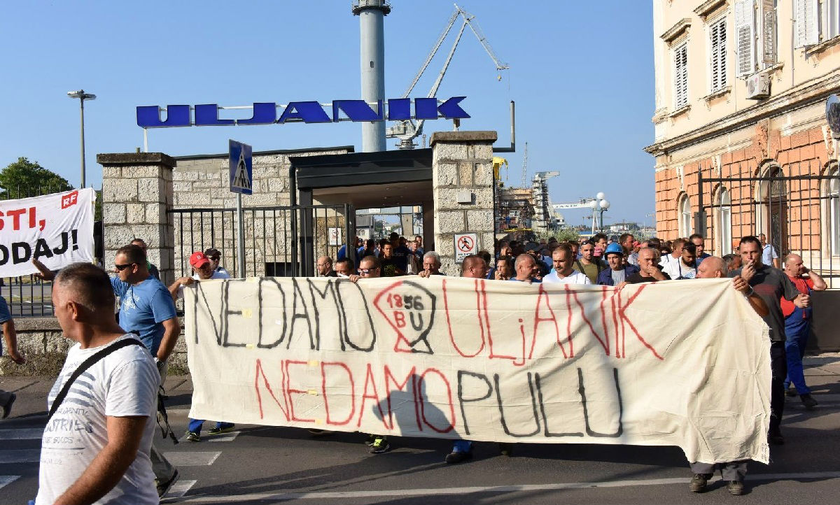 Štrajkaši Uljanika poslali otvoreno pismu Kolindi i Plenkoviću, evo što žele