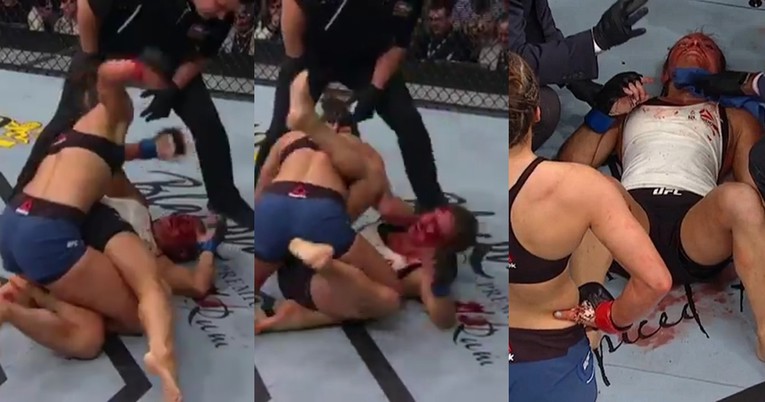 VIDEO Barber brutalno prebila protivnicu u UFC-u, krv je pljuštala na sve strane