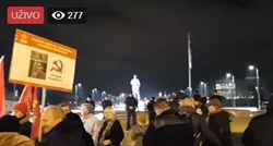 UŽIVO Ljevičari prosvjeduju ispred Tuđmanovog spomenika