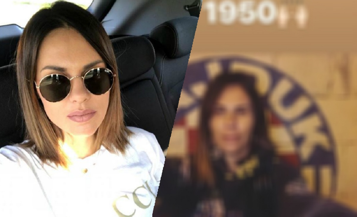 Viktorija Rađa opalila selfie ispred Hajdukovog grba i pokazala lice bez šminke