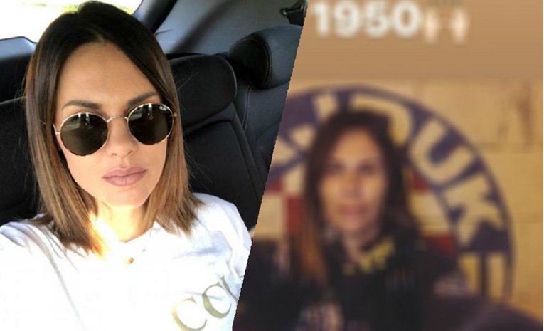 Viktorija Rađa opalila selfie ispred Hajdukovog grba i pokazala lice bez šminke