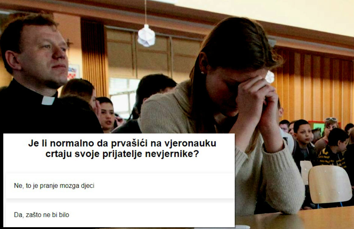 Časna sestra na Korčuli tjerala prvašiće da crtaju svoje prijatelje nevjernike