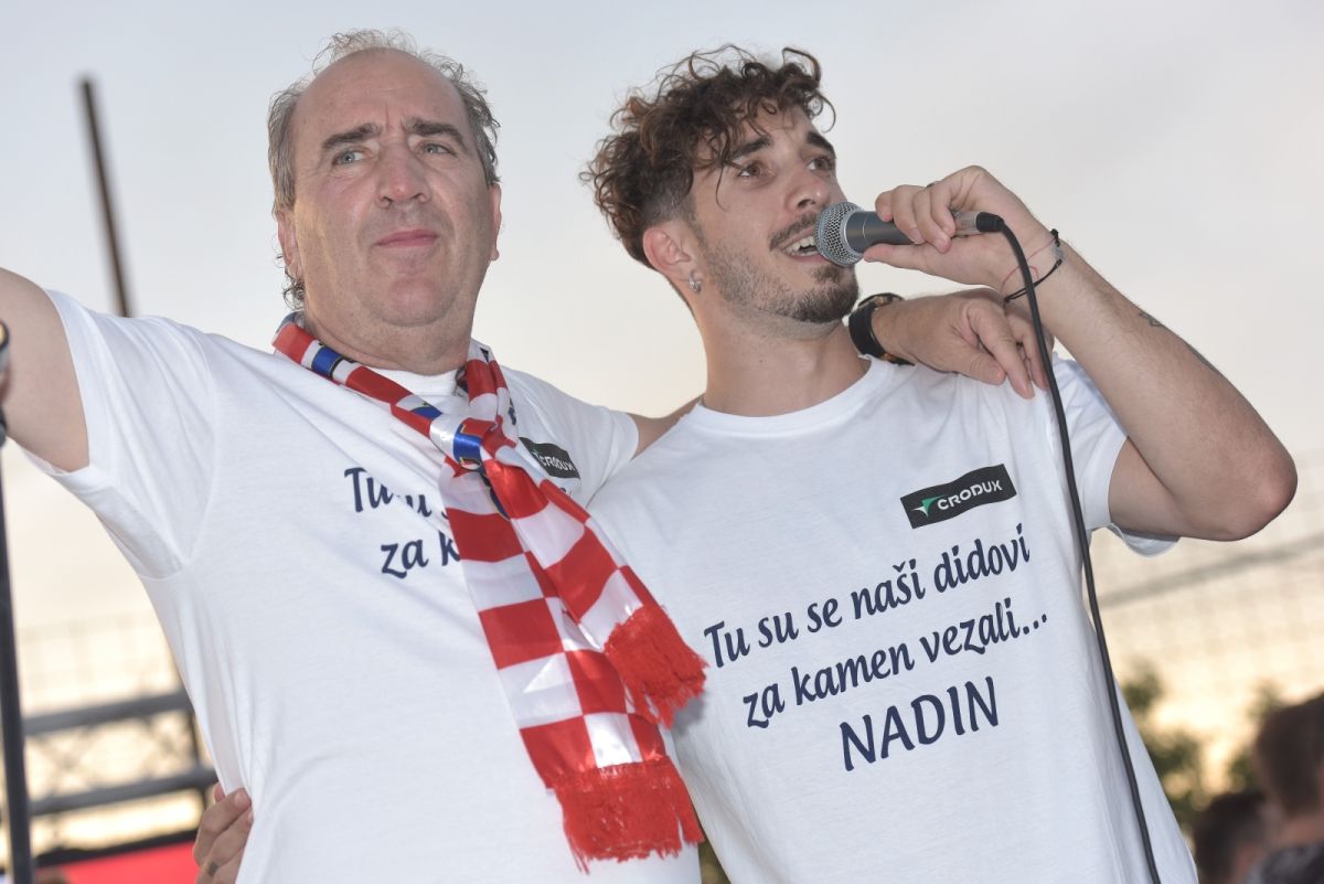 Nadin dočekao Vrsaljka: Šime zapjevao s Grdovićem