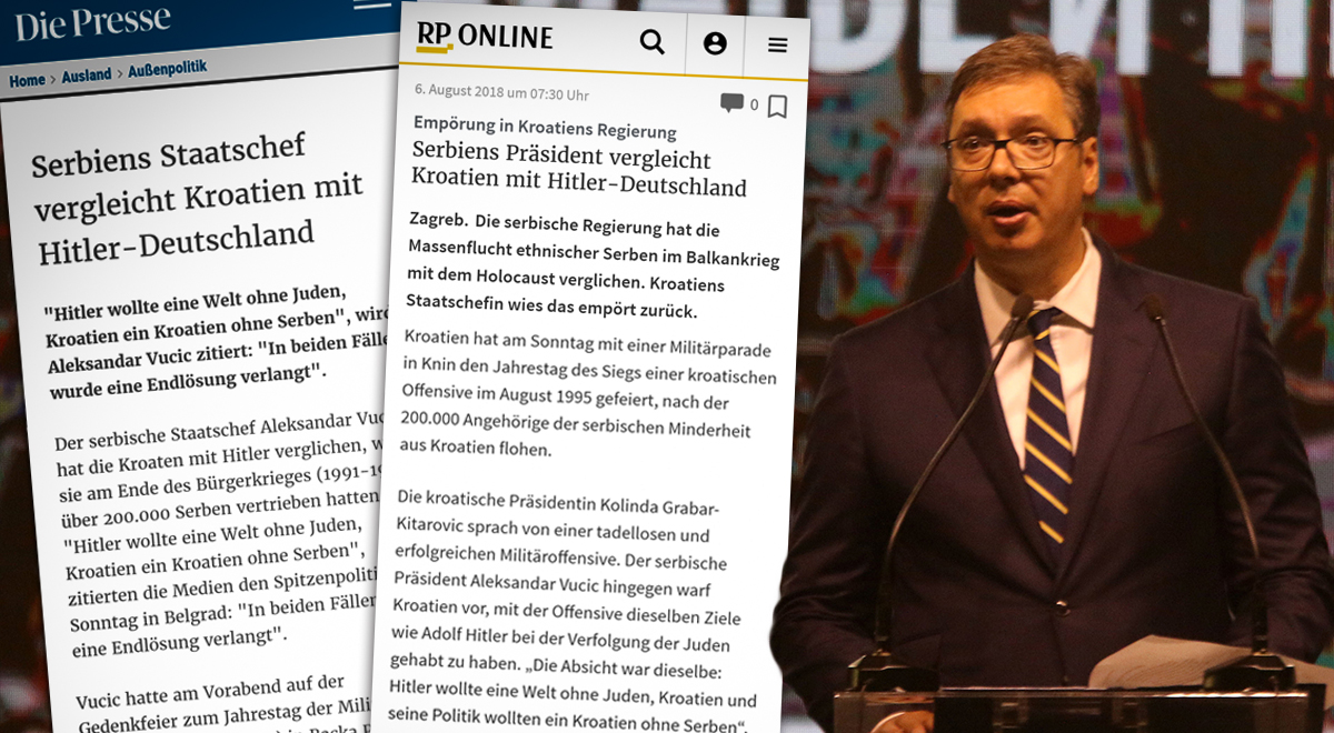 Strani mediji raspisali se o skandaloznoj Vučićevoj izjavi