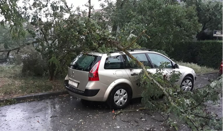 VIDEO Nevrijeme u Zagrebu i okolici, oluja rušila drveće