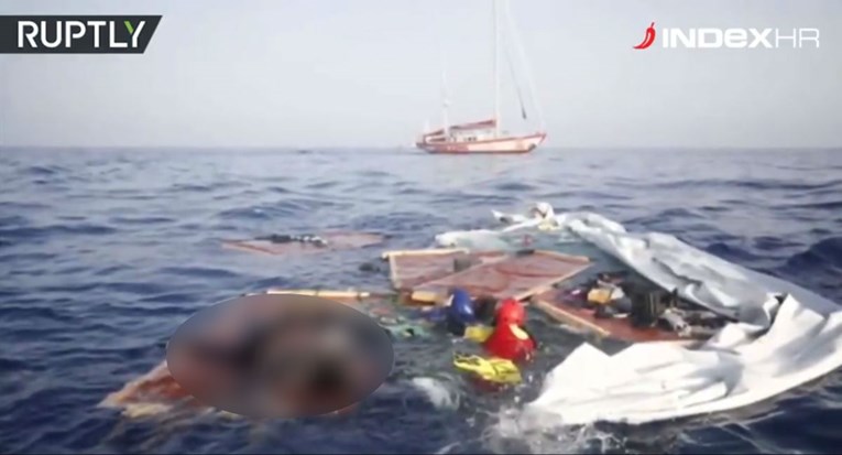 VIDEO Spasioci našli tijela žene i djeteta na ostacima uništenog broda u Mediteranu