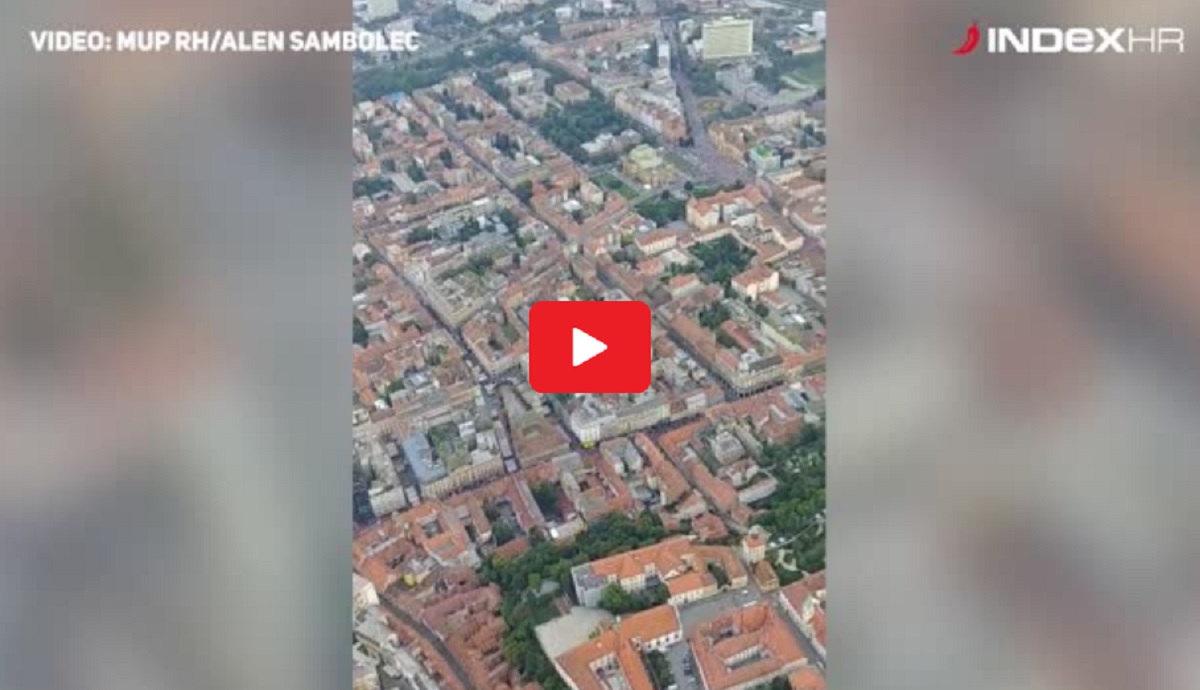 Pogledajte kako je jučerašnji doček izgledao iz policijskog helikoptera