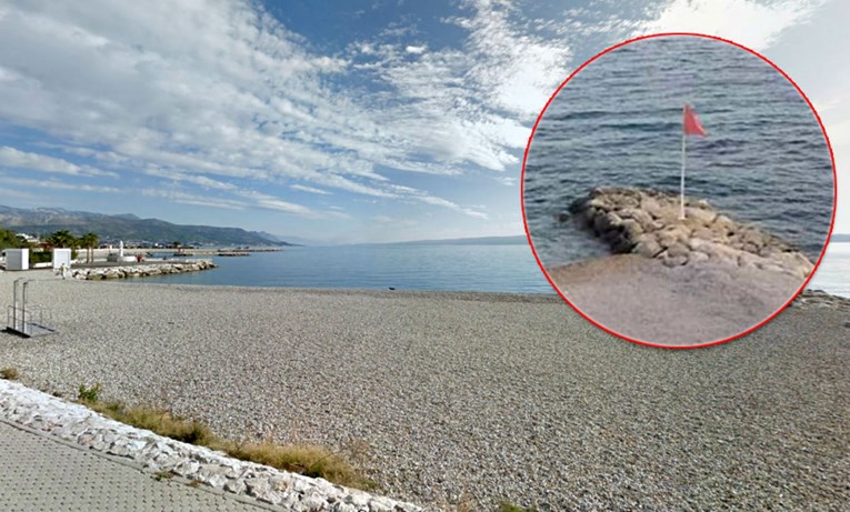Na plaži u Splitu se pojavila crvena zastavica. Iz hotela objasnili zašto