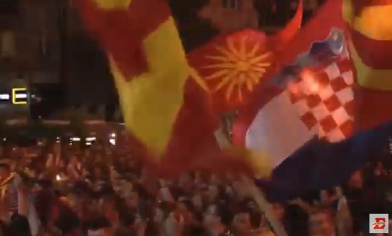 Makedonske i hrvatske zastave dočekale heroje: "Plačem nakon što sam ovo vidio"