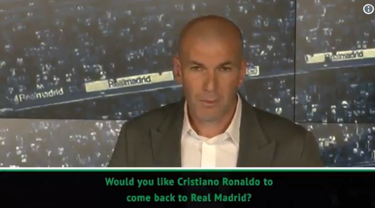 Zidanea pitali vraća li Ronalda. Odgovor Francuza bio je jako zanimljiv