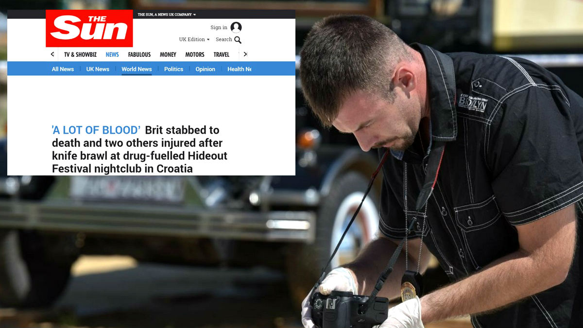 O ubojstvu na Zrću pišu i britanski mediji: "Sve je puno krvi"