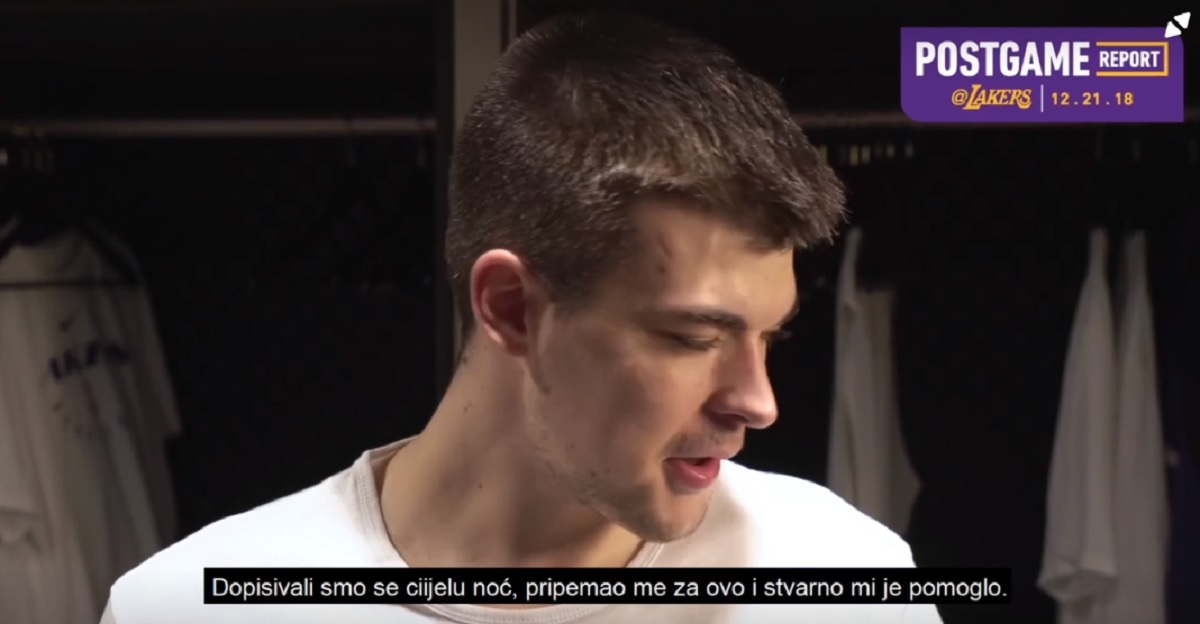 Zubac nakon partije života: LeBron mi je pomogao, dopisivali smo se cijelu noć