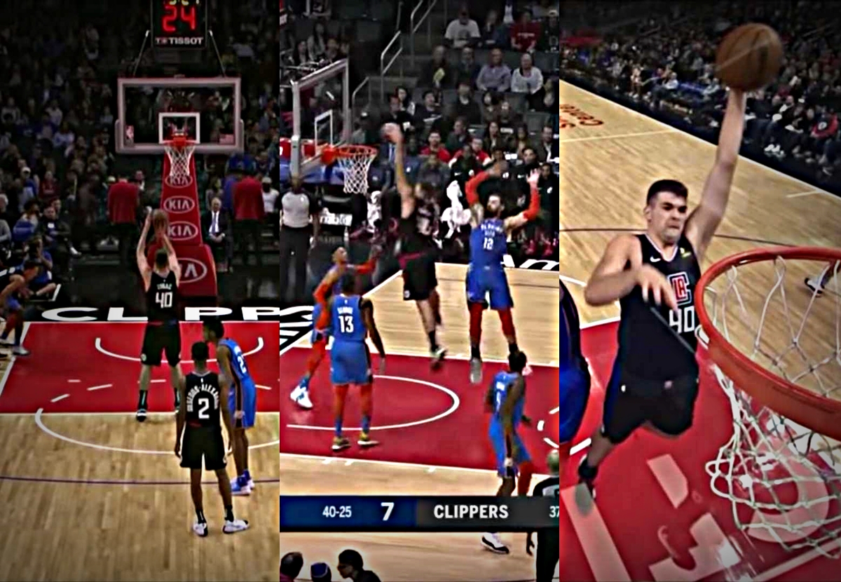 VIDEO Zubac brutalnim zakucavanjem poletio pored nemoćnih Adamsa i Westbrooka