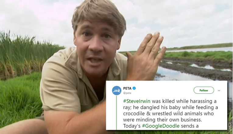 PETA izvrijeđala Stevea Irwina na Twitteru, ljudi bijesni: "Ne budite kreteni"
