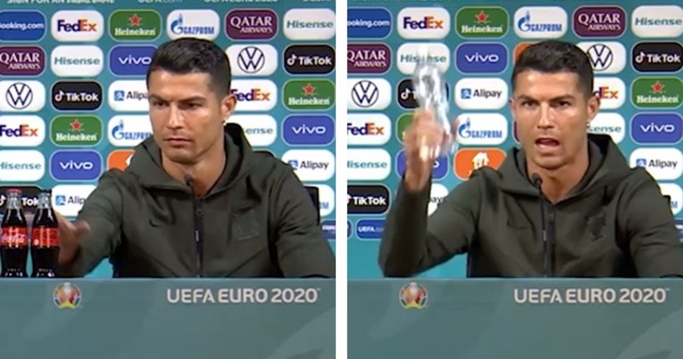Ronaldo uoči presice ugledao Coca-Colu pa napravio show. Njegova reakcija je hit