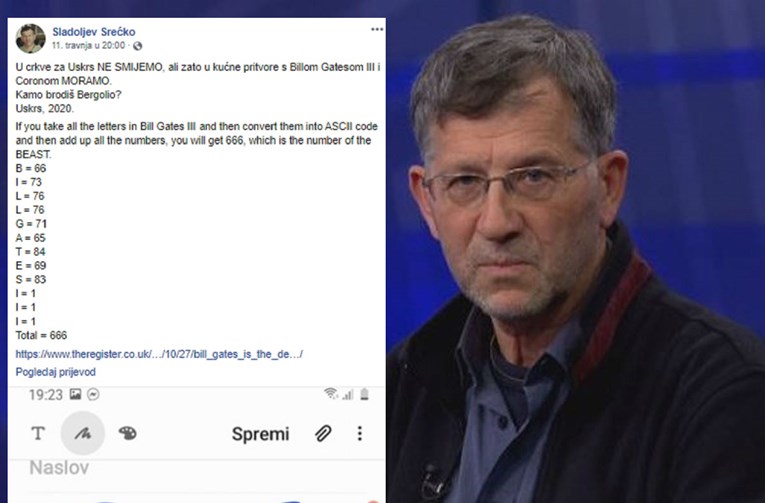 Sladoljev iz Imunološkog: Zbroj slova Bill Gates = 666