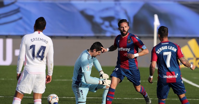 Real s igračem manje izgubio od Levantea. Zidane sve bliže otkazu