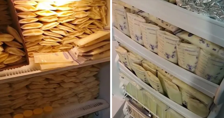 Mama pokazala zamrzivač pun izdojenog mlijeka pa se našla na udaru kritika: "Sebično"