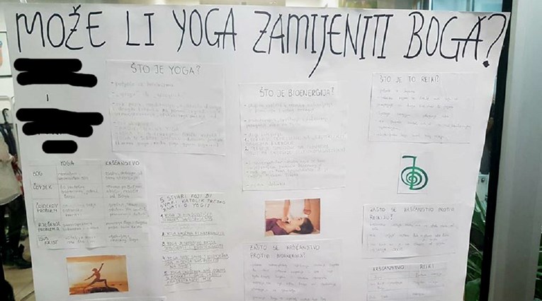 Ovako izgleda ulaz u školu kod Zagreba: "Može li joga zamijeniti boga?"