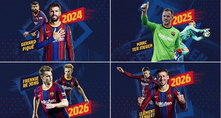 Ponoćna objava Barcelone. Pique se pridružio Ter Stegenu i De Jongu protiv Messija