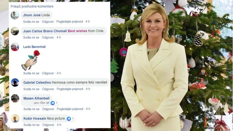 Kolinda za Božić reciklirala staru fotku, a komentari njenih fanova su nadrealni