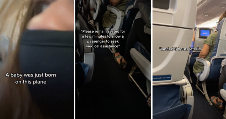 Žena rodila u avionu tijekom leta na Havaje, putnici su sve snimili