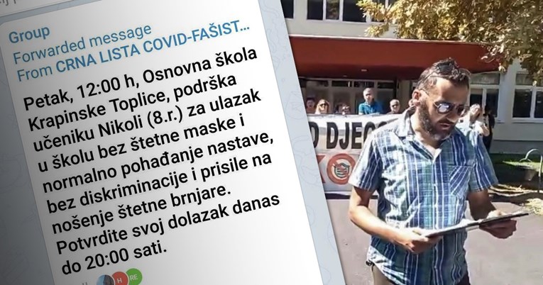 Ovo su poruke fanatika koji su organizirali upad u školu zbog maski