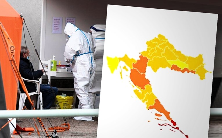 Objavljeno tjedno korona-izvješće, karta pokazuje kakvo je stanje na jugu zemlje