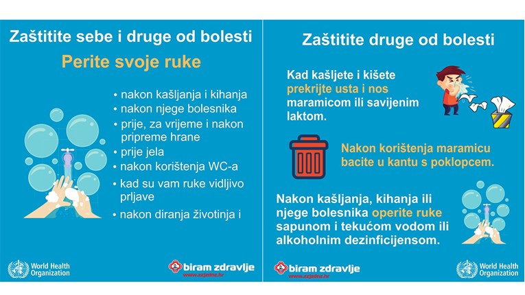 Objavljene preporuke za zaštitu od koronavirusa