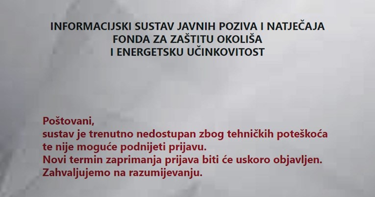 Doznali smo tko i za koliko održava stranice Fonda koje su se jutros srušile