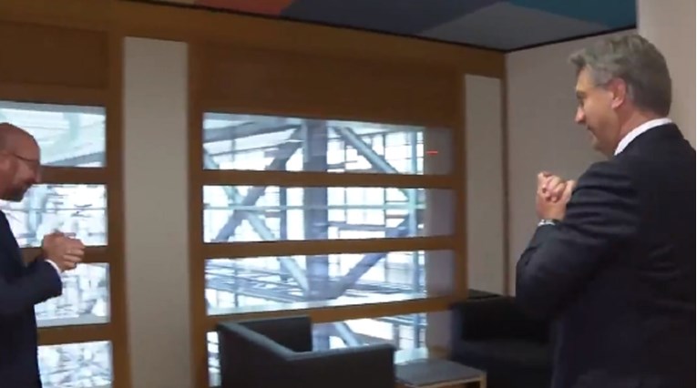 VIDEO Plenković se napokon sastao s Charlesom Michelom, pogledajte oduševljenje