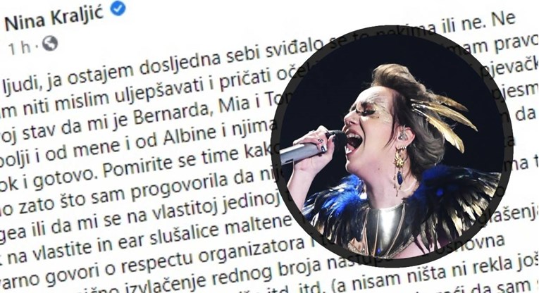 Nina Kraljić: Čestitam Bernardi, Miji i Tomi. Pjesma Tick-Tock mi se ne sviđa