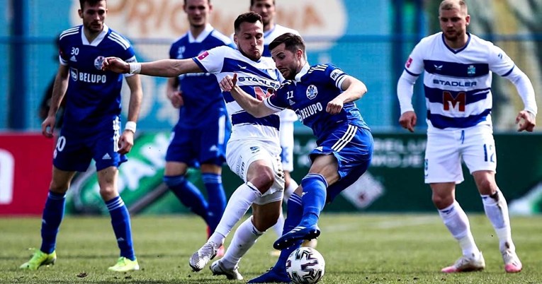 SLAVEN - OSIJEK 2:2 Veliki kiks Osijeka u Koprivnici gurnuo Dinamo prema tituli