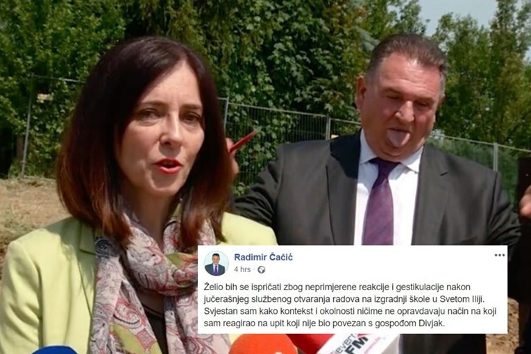 Čačić se ispričao zbog grimasa koje je radio dok je Divjak davala izjavu