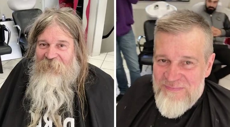 Besplatno ošišao i obrijao beskućnika, on postao potpuno neprepoznatljiv
