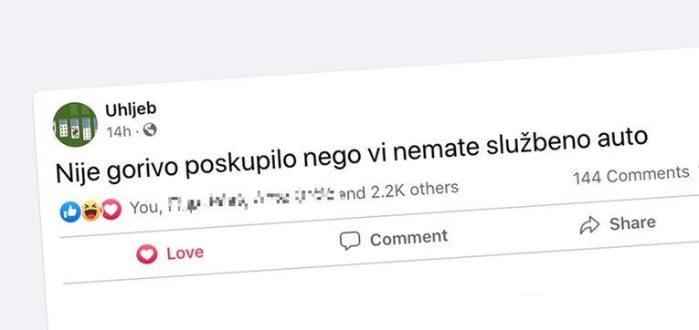 Ovaj status govori sve što danas trebate znati o cijeni benzina i Hrvatskoj uopće