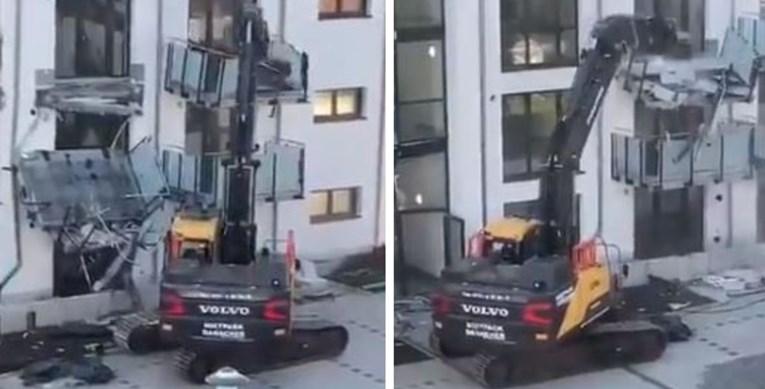 Građevinar Matija bagerom uništavao zgradu, navodno nije bio plaćen po dogovoru