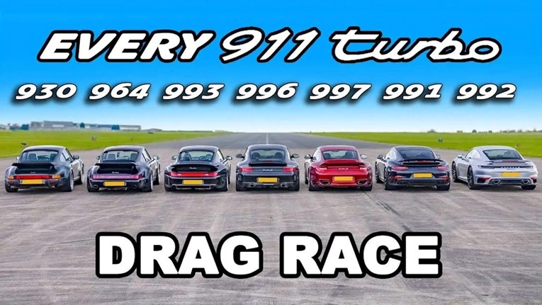 VIDEO Porsche 911 Turbo: Sve generacije u utrci ubrzanja