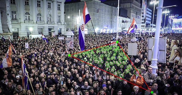 Program za brojanje ljudi procijenio koliko je bilo prosvjednika, evo brojki