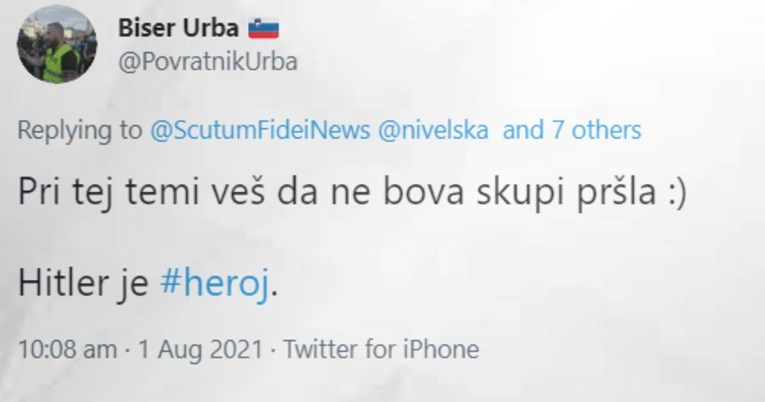 Slovenac na Twitteru objavio da je Hitler heroj, odmah se javila njemačka ambasada