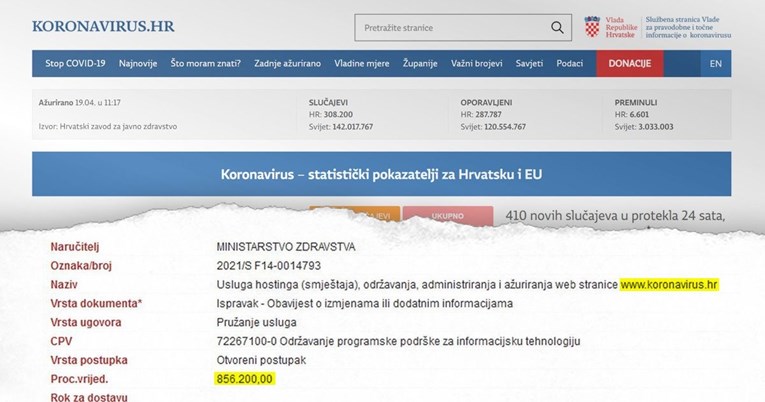 Beroš za koronavirus.hr dao milijun kuna bez natječaja. Sad je raspisao novi natječaj