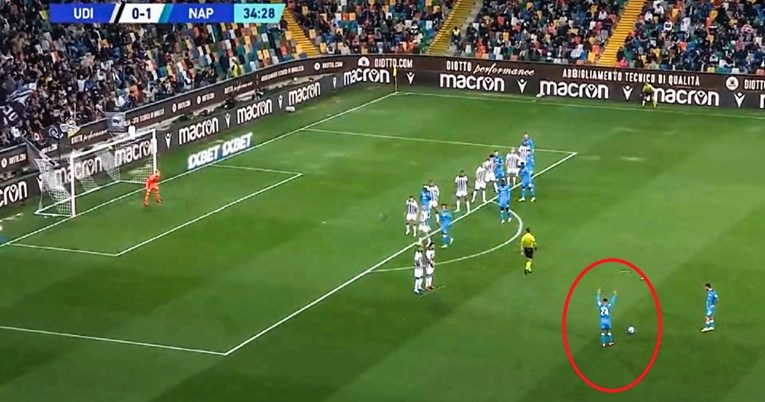 VIDEO Bivši dinamovac zabio za Napoli nakon prekrasne akcije iz slobodnog udarca