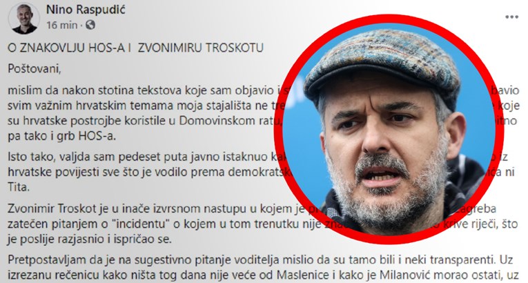 Raspudić o Troskotu i HOS-u: Uz medijsku manipulaciju stvorena je pseudoafera