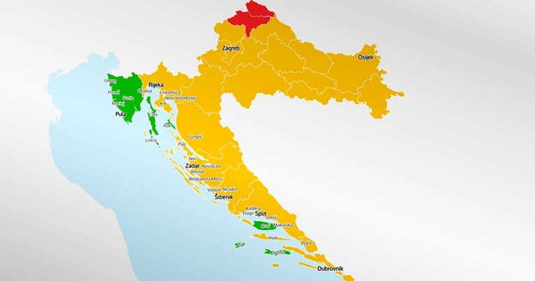 Pogledajte interaktivnu kartu za turiste, pokazuje kakvo je stanje s koronom