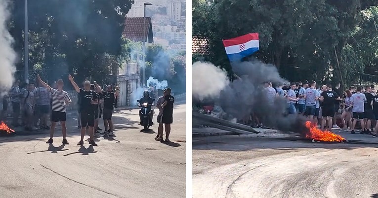 VIDEO Maturanti pomorske škole u Dubrovniku slavili uz vatru i nacistički pozdrav