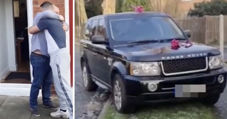 Tata briznuo u plač nakon što ga je sin iznenadio skupocjenim automobilom