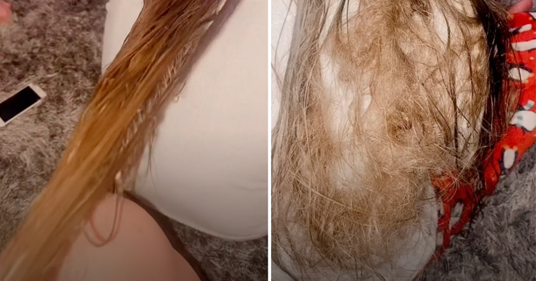 Mama potrošila sedam bočica regeneratora da bi otpeljala čvorove u kćerinoj kosi